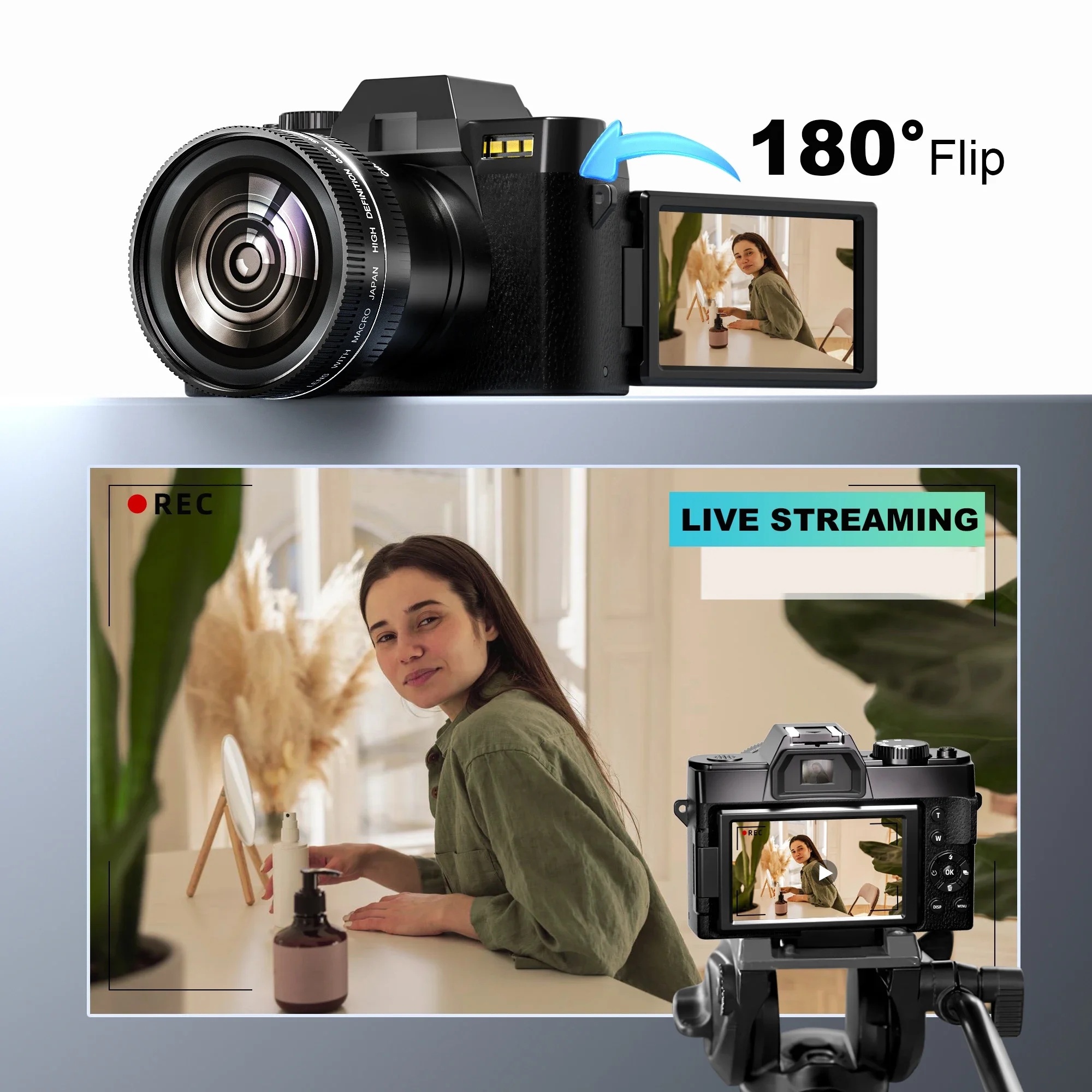 NBD Photography Digital Camera 48MP&4K Video/Vlog Camera with WiFi 60FPS Auto Focus Travel Camera for Photography Beginners - Image 4