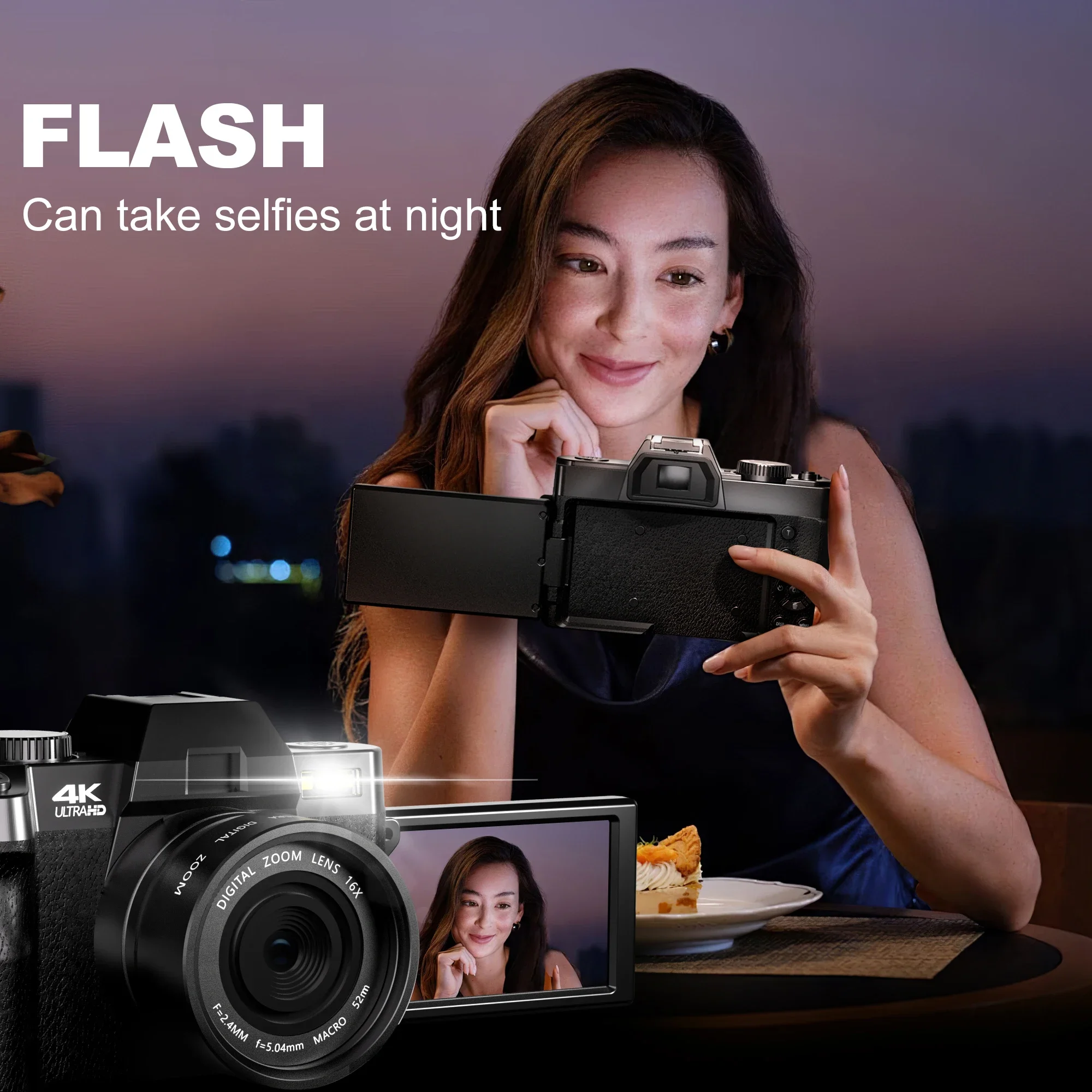 NBD Photography Digital Camera 48MP&4K Video/Vlog Camera with WiFi 60FPS Auto Focus Travel Camera for Photography Beginners - Image 3